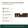 Balance à bulle en bois 15 cm - 1 pièce - Avec décapsuleur - Mesure précise avec petite balance de maçon - Appareil de mesure pr