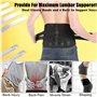 Ceinture de Soutien Lombaire Maintenir Bien Les Lombaires et Le Dos Soulage la Douleur 4 Ressorts Soutien Sangle Double Réglable