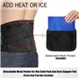 Ceinture de Soutien Lombaire Maintenir Bien Les Lombaires et Le Dos Soulage la Douleur 4 Ressorts Soutien Sangle Double Réglable