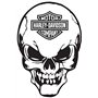 Stickers rétro réfléchissant pour Casque de Moto Harley Davidson Fierce