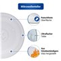 VIOKS Plateau tournant en verre avec 3 fixations pour micro-ondes - 27,0 cm de diamètre