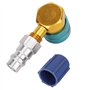Adaptateur R1234yf,adaptateur de couplage rapide de coupleur rapide de voiture R1234YF à R134A pour climatiseur de voiture Rapid