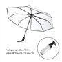 Cafopgrill Transparenter Regenschirm, tragbarer dreifacher Reiseregenschirm Sun Rain Folding Ladies Fashion Umbrella Zuverlässig