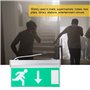 Lumière de Signe de Sortie de Secours de LED, Évasion de Sécurité Évacuation Indicateur lumière Haute luminosité Panneau d'indic
