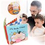 Livre en Tissu pour Bébé de Preuve Douce de Bande Dessinée Educative d'Apprentissage Livre D'éveil Multifonction Anniversaire De