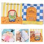 Livre en Tissu pour Bébé de Preuve Douce de Bande Dessinée Educative d'Apprentissage Livre D'éveil Multifonction Anniversaire De