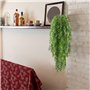 HUAESIN 2pcs Lierre Artificiel Guirlande 94cm Plante Artificielle Exterieur Fausse Plante Grimpante Vert Decoration pour Jardin