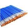 100 Pièces Petits Pinceaux Plats Pinceaux Art Pinceau à Dessus Plat pour Fournitures Scolaires Bureau Maison