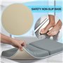 Agenouilloir de bain avec repose-coude, tapis antidérapant et support de coude pour le bain de bébé Tapis de bain avec sac de ra