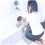 Agenouilloir de bain avec repose-coude, tapis antidérapant et support de coude pour le bain de bébé Tapis de bain avec sac de ra