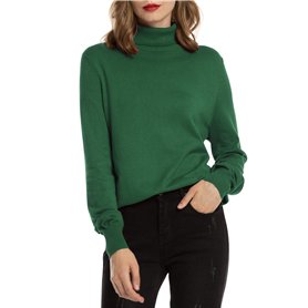 Woolen Bloom Pull Femme Col Roulé Côtelé Tricot Hauts sous Pull Manches Longues Chandail Dame Hiver Chaud Mode Woolen Bloom Pull Femme Col Roulé Côtelé Tricot Hauts sous Pull Manches Longues Chandail Dame Hiver Chaud Mode