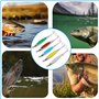 TUXIBIN 5PCS Leurre De Pêche en Métal Slice Cuillère Spinner Appâts S'attaquer Mackeral Tailor Leurres Cuillere Peche Kits Leurr