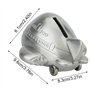 Tirelire de Forme d' Avion Tirelire en Alliage de Zinc de Stockage de Bureau Ornement Table Décoration Premium Cadeaux pour Enfa