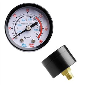 fatteryu Manomètre Pneumatique Hydraulique Compresseur d'air 0-12 Bar 0-180PSI Nouveau fatteryu Manomètre Pneumatique Hydraulique Compresseur d'air 0-12 Bar 0-180PSI Nouveau