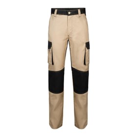 VELILLA Mixte Velilla - Multi-poches ; Couleur Beige Sable et Noir Taille 34 pantalon bicolore multipoches