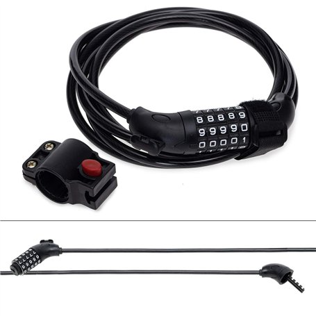 qeedo Antivol à câble pour remorques de vélo Bike Trailer Lock de [2