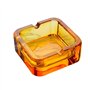 Kepfire Simple Style Cristal Carré Cendriers Mode Créatif Personnalité Cadeau Européen Maison Bureau Café Hôtel Ornements Orange