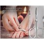 Ciseaux à ongles de Solingen avec étui - Fabriqués en Allemagne - Manucure Pédicure avec lame incurvée tranchante pour couper le