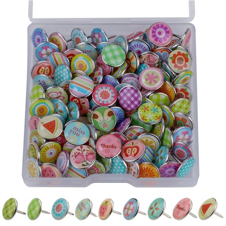 MWOOT 100 pièces Punaises Decoratives Map