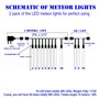 Les météores, WASAGA LED lumières de pluie 20 tubes 960 LED(paquet 2) 50cm glaçons de Noël lumières de neige lumières de neige p