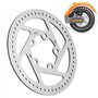 Hakeeta 110mm Disque de Frein en Acier Inoxydable Trottinettes électrique Replacement Part Accessoires 5 Trous, Pièces de Électr
