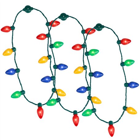 Illuminez la Lueur Clignotante dans Le Collier Sombre Ampoules LED pour Enfants et Adultes