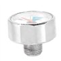 Jadeshay Manomètre à Valve 3000 psi 1/8 NPT, Mini Manomètre pour Carabine à Air Comprimé Paintball PCP