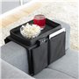 InnovaGoods - Plateau pour Canapé avec Télécommande, Organisateur de Support Accoudoir, 6 Compartiments, Design Moderne et Éléga