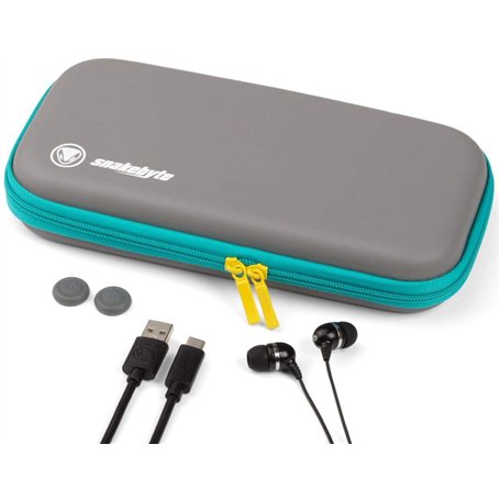 Set d'Accessoires Comprenant Etui de voyage/Câble de Recharge/Ecouteurs Stéréo/Bouchons de Contrôle pour Nintendo Switch Lite