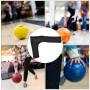 Gants de Bowling Bowling Thumb Saver Protection Gauche Droite de Vitesse pour Bowling Ball Sports(Noir)