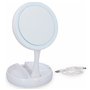 Miroir de Maquillage Grundig - Éclairage LED - Espace de Rangement pour Bijoux - Miroir Ordinaire et grossissant - Blanc