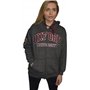 Oxford University OU129 Licensed Zipped Unisex Hooded Sweatshirt Charcoal L