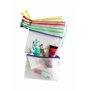 Tarifold Fr 509029- Lot de 8 Pochettes Plastique A5 Zip, Fermeture éclair Document Chemises transparentes Dossier pour Bureaux,