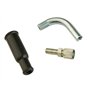 GUIDE CABLE CARBURATEUR DELLORTO SHA : COUDE + VIS + CAOUTCHOUC + ECROU MOTO MOBYLETTE SCOOTER 50CC
