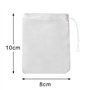 50Pcs Sachets en Mousseline de Coton, 8 × 10 CM Sachets Thé Réutilisable Sac de Thé Coton avec Cordon de Serrage pour Thé en Vra