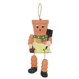 Something Different GR_19027 Pot Man en Terre Cuite 285 g Multicolore Something Different GR_19027 Pot Man en Terre Cuite 285 g Multicolore