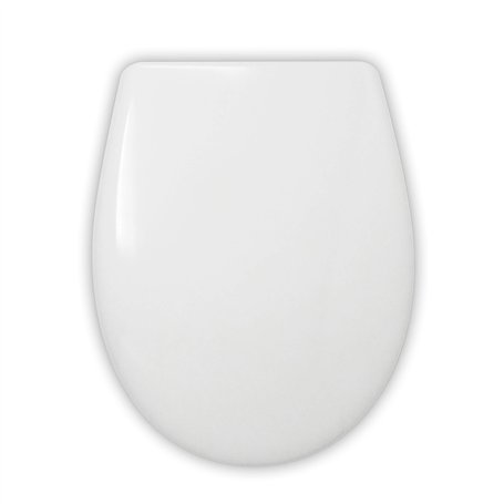 ABATTANT WC COMPATIBLE | FORME O UNIVERSELLE | FACILE INSTALATION ET NETTOYAGE | CHARNIERE INOX | LUNETTE TOILETTE RÉSISTANT AUX