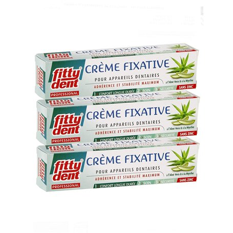 Fittydent crème fixative lot de 3 tubes de 40g (3)