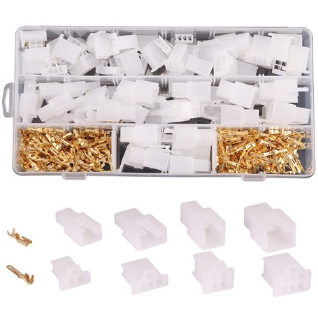 Rantecks 380PCS 2.8mm Automobile Connecteur Kit 2 3 4 6 Broches Fil Électrique Connecteurs Kit pour Moto Moto Voiture Bateaux
