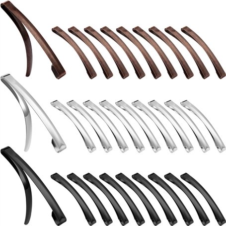 30 Pièces Barrettes Métalliques bombées à Centre Ouvert Pince à Cheveux Antidérapante en Métal pour Filles et Femmes