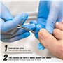 FERYES Outils pour ongles incarnés, Lime à ongles et Lime à ongles pour le traitement des ongles incarnés – Acier inoxydable de