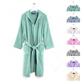 Caleffi – Peignoir Bain Homme et Femme en 100% coton, doux, absorbant et respirant, avec capuche, ceinture et poches – Parfait p Caleffi – Peignoir Bain Homme et Femme en 100% coton
