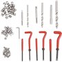 FreeTec Helicoil Kit de réparation de filetage 88 pièces pour moteur de voiture M6 / 8 / 10