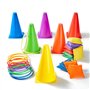 Paochocky 30 Pcs 3 in 1 Anneaux Toss Jeu Set