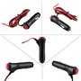 Cordon Pour Gre Elecque s Embout,Prise Allume Cigare 12V,Prise Allume-Cigare Avec Fil,1.5 M Mâle ure Allume-Cigare Prise Adaptat