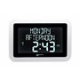 Horloge Numérique Murale Rétroéclairée et Radio Pilotée - La Viso15 de Geemarc Affiche Automatiquement l’Heure Exacte - Calendri