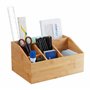 Relaxdays 10028807 Organiseur de Bureau Bambou