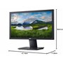Dell E Series E2020H écran Plat de PC 49,5 cm (19.5") 1600 x 900 Pixels HD+ LCD Noir