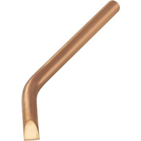 TOOLCRAFT KB-100 Panne de fer à souder forme de burin, coudée Taille de la panne 10 mm Longueur de la panne 145 mm Cont TOOLCRAFT KB-100 Panne de fer à souder forme de burin