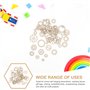 Healifty 50 Pcs Rustique en Bois Tranches Disques Engrenage Forme en Bois Découpes pour Embellissements Bricolage Artisanat Scra